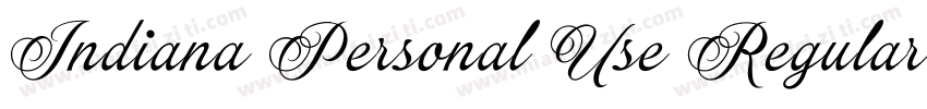 Indiana Personal Use Regular字体转换